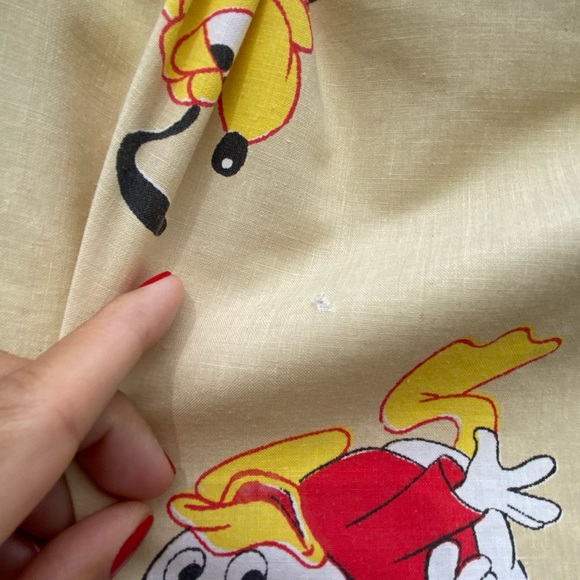 Vintage Fashion Manor Pennys Disney Donald Duck Mickey Minnie Daisy fitted sheet - Picture 15 of 15